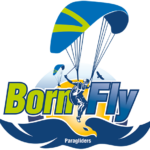 Logo Born Fly Escola de parapente!